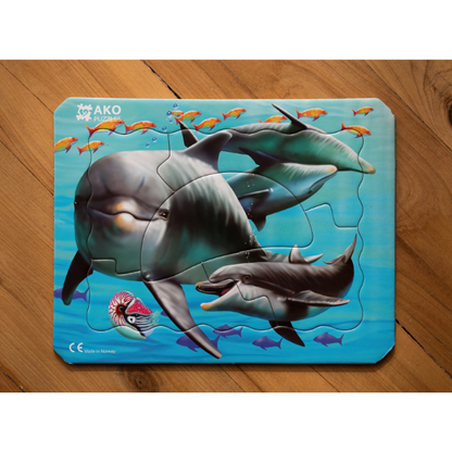 Dolphin puzzle (5-piece / 8-piece)