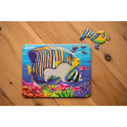 Fish puzzle (5-piece / 8-piece)