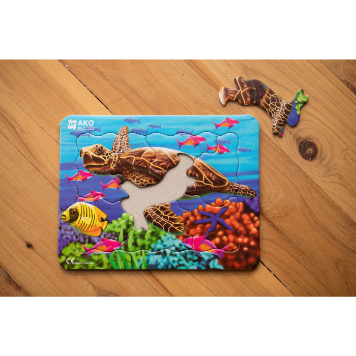 Turtle puzzle (5-piece / 8-piece)